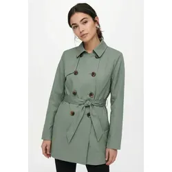 ONLY Female Trenchcoat ONLVALERIE - Stylischer Trenchcoat mit Reverskragen und Langarm, ideal für jede Jahreszeit. Aus 100% Polyester gefertigt, vereint er Komfort und modischen Chic.
