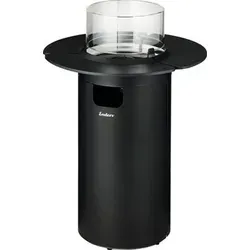 Enders Terrassenfeuer NOVA Table Black M - Feuerstellen mit stimmungsvollem Ambiente, stufenlos regulierbare ECO-Brenner-Technologie für lange Brenndauer und feuerfester Glas-Zylinder schützt die Flamme.