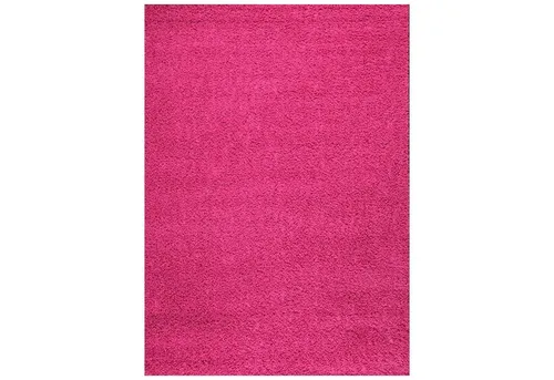VIMODA Teppich Prime Shaggy Hochflor Rund 160 cm - Modern in Pink Rosa - Teppich für Wohnzimmer und Schlafzimmer, flauschiger Hochflor mit 30 mm Florhöhe, wasser- und schmutzabweisend für einfache Reinigung.