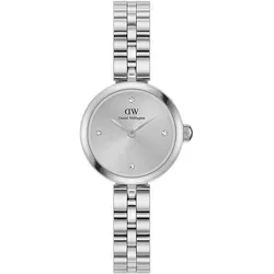 Daniel Wellington Elan Lumine Unitone Silber Damenuhr 22 mm - Elegante Damenuhr mit silbernem Edelstahl-Gehäuse und funkelnden Kristallen. Perfekt für jeden Anlass und schützt vor Spritzwasser. Stil trifft Funktionalität in einem zeitlosen Design.