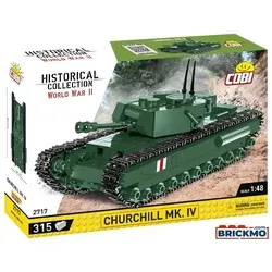 Cobi Historical Collection World War II 2717 Churchill Mk.IV - Detailierter Steckbaustein-Bausatz des Churchill Mk.IV aus dem Zweiten Weltkrieg, ideal für Modellbau-Enthusiasten und Geschichtsinteressierte.