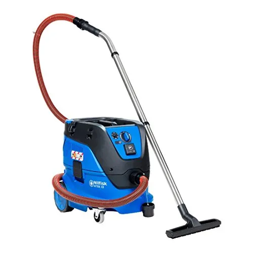 Nilfisk ATTIX 33-2M Sicherheitssauger - M-Klasse Industriesauger mit 1400 W, Softstart und 30 l Behälter. Ideal für die Aufnahme gesundheitsgefährlicher Stäube mit innovativem InfiniClean Filterabreinigungssystem.