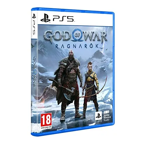 Playstation 5 Spiel: God Of War Ragnarok - PS5-Spiel mit epischem Abenteuer und beeindruckender Grafik, in dem Kratos und Atreus die neun Königreiche erkunden, während sie sich auf die prophezeite Schlacht Ragnarök vorbereiten.