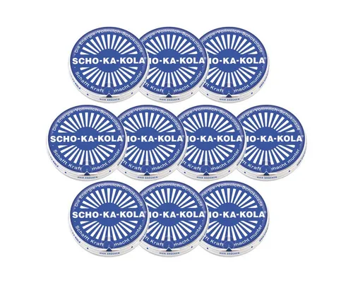 SCHO-KA-KOLA Energie Schokolade mit Koffein 100g - 10er Pack - Leckere Schokolade für den schnellen Energieschub, ideal für Sport und aktive Tage. Praktische 10er Packung für unterwegs.