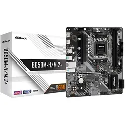 AsRock B650M-H M.2+ - AM5 mATX Mainboard mit AMD B650 Chipset, ideal für leistungsstarke Multimedia-PCs