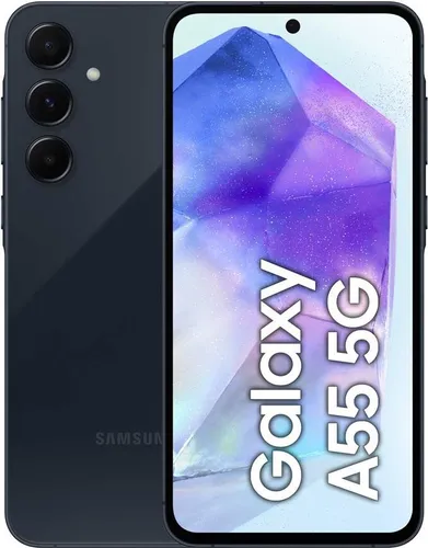 Samsung Galaxy A55 - Enterprise Edition - 5G Smartphone - Dual-SIM - RAM 8GB / Interner Speicher 128GB - microSD slot - OLED-Display - 6,6" - 2340 x 1080 Pixel (120 Hz) - Triple-Kamera 50 MP, 12 MP, 5 MP - front camera 32 MP - Awesome Navy (SM-A556BZKAEEE)
