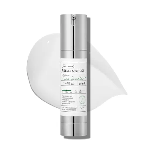 VT Cosmetics Reedle Shot 300 - 50 ml - Innovativer Mikrojehličkový Face Booster für alle Hauttypen. Revitalisiert die Haut durch tiefenwirksame Pflege mit Centella Asiatica und Hyaluronsäure für einen strahlenden Teint.