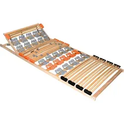 Coemo KombiFlex Federleisten-Teller-Lattenrost 80 x 200 cm - Lattenrost mit Kopfteilverstellung für individuellen Schlafkomfort und optimale Unterstützung, ideal für Bauch-, Rücken- und Seitenschläfer.