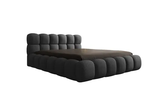 Luxusbetten24 Polsterbett Boston Bouclé - Designerbett mit Stauraum - Betten: Designer Polsterbett Boston Bouclé in Grau, inklusive Stauraum und kostenlosem Aufbau – ideal für stilvolle Schlafzimmer.