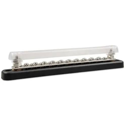 Busbar 150A 2P mit 20 Schrauben und Abdeckung - Sonstige Elektroinstallationsartikel, robust und ideal für eine sichere Stromverteilung in elektrischen Anlagen.