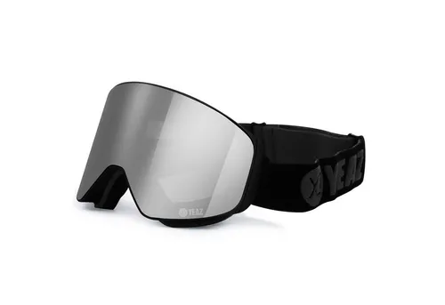 YEAZ Skibrille APEX - Magnet-Ski-Snowboardbrille in Silber - Brillen für Wintersportler mit 100 % UV-Schutz, Anti-Beschlag-Technologie und superweitem Sichtfeld. Ideal für klare Sicht und schnellen Gläserwechsel.
