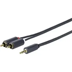 VivoLink Audiokabel 3,5 mm zu RCA - HiFi-Kabel mit 20 m Länge und Doppelisolierung für störungsfreien Klang, ideal für HiFi-Anlagen und Heimkino.