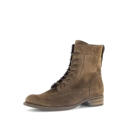 GABOR Schnürstiefelette Damen, Gr. 40, braun (cognac) - Wanderschuhe aus Veloursleder mit herausnehmbarem Fußbett für optimalen Komfort. Ideal für herbstliche Abenteuer und den täglichen Gebrauch.