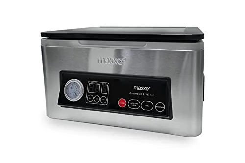 Maxxo VM ChamberLine 40 Kammervakuumierer 4 L Profi Vakuumierer für Flüβigkeiten 72 l/min + 30 Stück Vakuumbeutel Kostenlos!