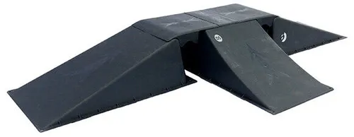 Best Skater Rampen-Set 180 x 120 cm - 6-teiliges Set für Skateboard mit 4 Rampen und 2 geraden Mittelstücken, ideal für Skater aller Levels und für kreative Tricks.