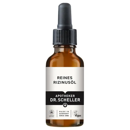 DR. SCHELLER Reines Rizinusöl 30 ml - 100% reines Rizinusöl zur Unterstützung des Haarwachstums und intensiven Hautpflege. Kräftigt Haare, Wimpern und Augenbrauen, dermatologisch getestet und vegan.