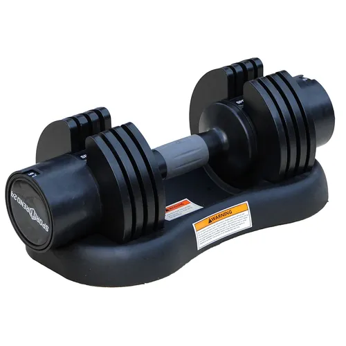Sporttrend 24® Hantel 12,5KG verstellbar - Kurzhantel für Fitness mit verstellbarem Gewicht, ideal für individuelles Training und platzsparend dank Hantelscheiben.