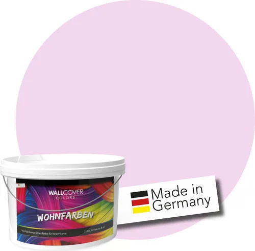 WALLCOVER Wandfarbe Pastell Violett Hochdeckend Klasse 1 Matt 2,5L für 20 m²