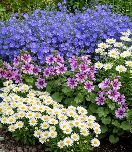 BALDUR Garten Staudenbeet 'Landhausgarten' - 9 Pflanzen für ein blühendes Paradies - Blumensamen & -pflanzen, mehrjährig und winterhart mit herrlichen Blüten von Juni bis September, ideal für bienenfreundliche Gärten.