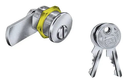 JuNie Zylinder-Hebelschloss Nr.2987 vernickelt MS M19 - Hochwertiges Türschloss mit Zylinder-Hebelfunktion für optimale Sicherheit, ideal für Wohn- und Geschäftsräume.