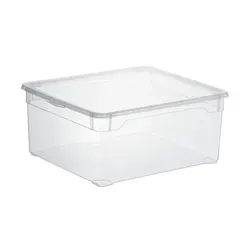 Rotho Aufbewahrungsbox CLEAR - 18 Liter, transparent - Die Rotho Aufbewahrungsbox CLEAR bietet mit 18 Litern viel Platz und ist dank ihres transparenten Designs ideal für die übersichtliche Aufbewahrung. Hergestellt aus robustem Kunststoff und inklusive Deckel.