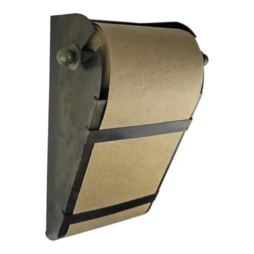 Retro Notizrollenhalter aus Metall - 15m Notizblock mit Ersatzrolle - Haftnotizen & Notizwürfel, stilvolles Design und praktische 15m Notizrolle für kreative Ideen und Notizen.