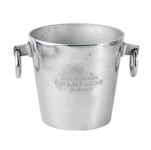 Michael Noll Champagnerkühler aus Aluminium, luxuriös und handgefertigt - Hochwertiger Champagnerkühler aus massivem Aluminium, ideal für festliche Anlässe. Mit stabilen Griffen für sicheren Transport und Platz für bis zu 2 Flaschen. Perfekt für Hochzeiten, Gartenpartys und Geburtstagsfeiern.