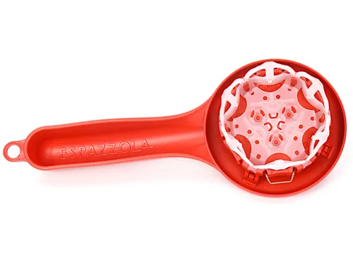 Espazzola Brühgruppenreiniger Rot 58mm - Kaffeezubehör & Espressozubehör – Innovativer Brühgruppenreiniger für schnelle und gründliche Reinigung ohne Kleckern, passend für Siebträger mit 56-58mm Durchmesser.