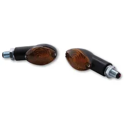 HIGHSIDER Smart Cateye Bulb Mini Blinker Körper Schwarz / Linse getönt (Paar), Vorne & Hinten, schwarz