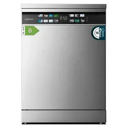 Cecotec Geschirrspüler 60 cm Bolero Aguazero 6700 Inox - Haushaltsgroßgeräte mit 15 Bestecken, Inverter Plus Motor für leisen Betrieb und FullColor XXL Bildschirm für einfache Bedienung. Ideal für Familien und große Haushalte.