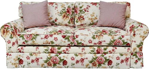 3-Sitzer HOME AFFAIRE "Laura K" – Geblümtes Sofa in Cremeweiß - Sofas – Gemütliches 3-Sitzer Sofa mit 100% Baumwolle und floralem Design, ideal für eine einladende Wohnatmosphäre. Perfekt für jeden Wohnstil!