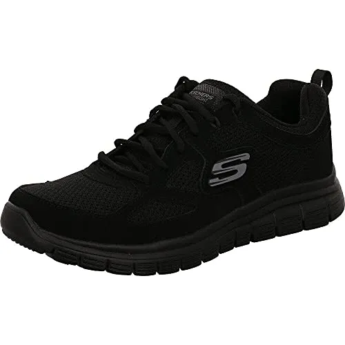 Skechers Burns-Agoura Herren Turnschuhe - Schwarz, 42 EU - Herren-Sneaker mit geschlossener Kappe, ideal für Komfort und lässigen Style im Alltag.