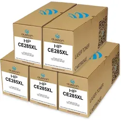 Duston 5x CE285XL, 85XL Toner Druckertoner Patrone Schwarz für HP - Hochwertige 5x Tonerkartuschen für HP P1102, M1132, M1212. Optimale Druckqualität und 100% kompatibel. Ideal für Büros und öffentliche Einrichtungen. Spare bis zu 60% bei den Druckkosten!