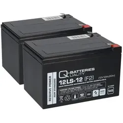 Kompatibler 24V AGM Akku für Elektro Roller und Scooter - E-Scooter Akku 24V 2x 12V 12Ah AGM, hochwertiger Ersatzakku für verschiedene Modelle, ideal für Medizintechnik, Freizeit und mehr.