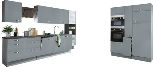 KOCHSTATION Küchenzeile KS-Cara, mit Vollauszügen und Soft-Close-Funktion, Breite 480 cm