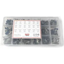 Transistor Set mit diversen Transistoren, NPN, PNP, 900 Teile