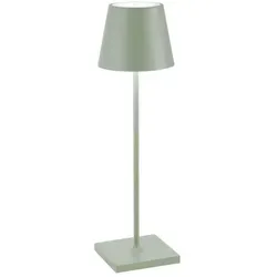 Zafferano Akku Tischleuchte Poldina Pro 380 mm Sage Green - Tischleuchte für drinnen und draußen, kabellos und dimmbar – perfektes Lichtdesign für jeden Anlass.