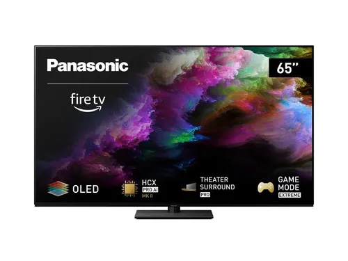 Panasonic TV-65Z85AEG 65" OLED-TV - Schwarz - Fernseher mit 4K OLED-Technologie, beeindruckendem Bild und Dolby Atmos Klang. Genießen Sie Heimkino-Feeling mit integriertem Fire TV und vielseitigen Smart-Funktionen.