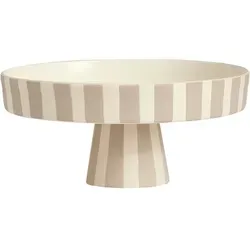 OYOY Etagere Toppu Tray, Keramik - Etageren aus handgemalter Keramik, ideal zum stilvollen Präsentieren von Obst, Gemüse oder Gebäck. Mit einem Durchmesser von 20 cm und einer Höhe von 9 cm, bringt sie Eleganz auf jeden Tisch.