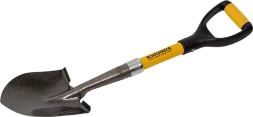 Roughneck Micro Schaufel 690 mm mit weichem Griff - Nagel- & Brecheisen, ideal für präzise Arbeiten mit Trittkante für besseren Halt und Komfort.