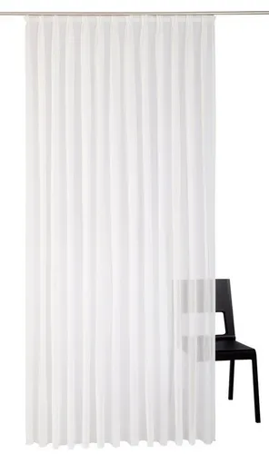 Wirth Gardine Audrey - Halbtransparente Fertiggardine mit Faltenband - Fertiggardinen aus 100% Polyester mit UV-Beständigkeit und elegantem Faltenwurf für zeitlose Wohnräume.