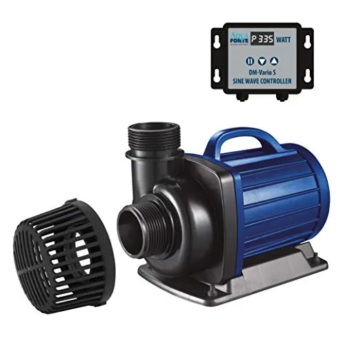 AquaForte Filter-Teichpumpe DM-30.000 Vario S - 115-335W, Förderhöhe 9,5m, regelbar mit externem Controller, energiesparend und automatische Abschaltung zum Schutz der Pumpe