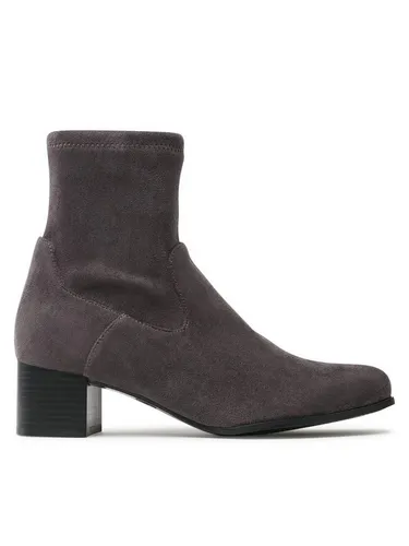 Stiefelette CAPRICE Damen Gr. 39 - Eleganter Businessschuh in Dunkelgrau - Wanderschuhe mit praktischem Innenreißverschluss und elastischem Textilstretch für optimalen Tragekomfort. Ideal für stilvolle Auftritte im Büro.