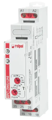 Zeitrelais 8A Ausschaltverzögerung 2 Wechsler 12V-240V AC/DC 8 Zeitbereiche