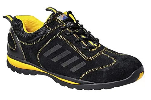 Portwest FW34 Steelite Lusum Sicherheits-Trainer S1P HRO Schwarz Gr. 47 - Robuste Sicherheits-Trainer S1P HRO von Portwest in Größe 47, ideal für den professionellen Einsatz. Mit verstärktem Knöchelschutz und rutschfester Sohle für optimalen Halt.