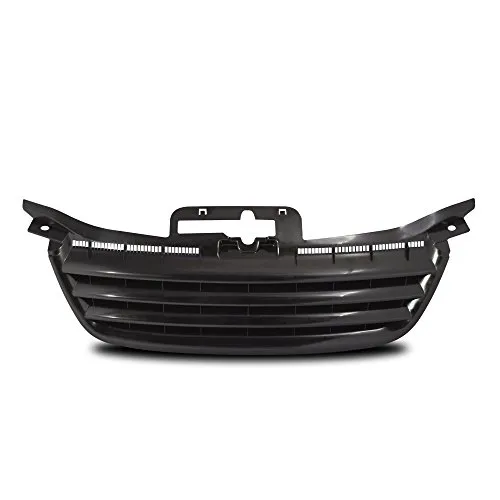 JOM 1T1853653JOE Kühlergrill ohne Emblem, schwarz - Front- & Kühlergrille, passend für VW Touran und Caddy, bietet eine unverwechselbare, dezente Optik aus lackierfähigem ABS-Kunststoff und ermöglicht eine einfache Montage.