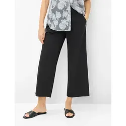 Brax Damen Culotte Style MAINE S BLACK, Schwarz, Gr. 34K - Modische Culotte in Schwarz mit weitem Bein für einen lässigen Sommerlook. Ideal für vielseitige Outfits und optimalen Tragekomfort.