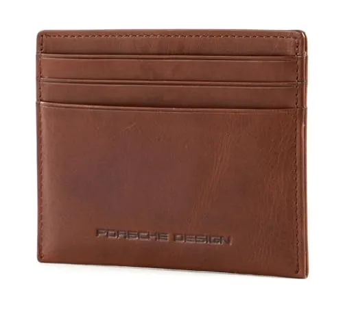 PORSCHE Design Kartenetui Urban Courier aus echtem Rindsleder - Etui aus 100% echtem Rindsleder in Cognac, mit 6 Kartenfächern und elegantem, casual Stil – ideal für stilbewusste Träger.