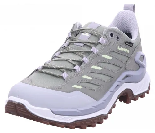 Lowa Damen Innovo GTX Low Schuhe - Bequeme Wanderschuhe in Größe 37.5 (grün) - Wasserdichter, sportlich leichter Damen-Wanderschuh, ideal für Tagestouren auf befestigten Wegen. Perfekt für Outdoor-Abenteuer!