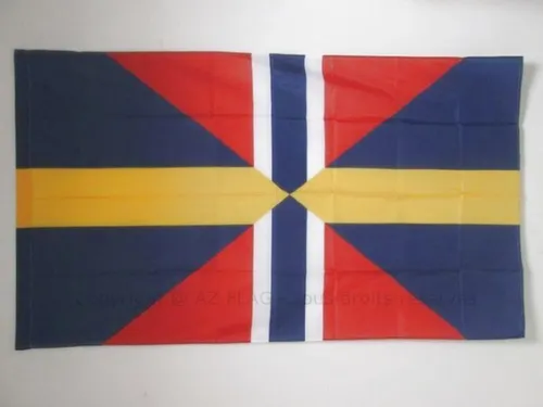FLAGGE SCHWEDEN - NORWEGEN 1814-1905 150x90cm - SCHWEDEN-NORWEGEN  FAHNE 90 x 15